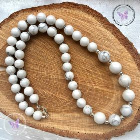 Howlite Bead Necklace